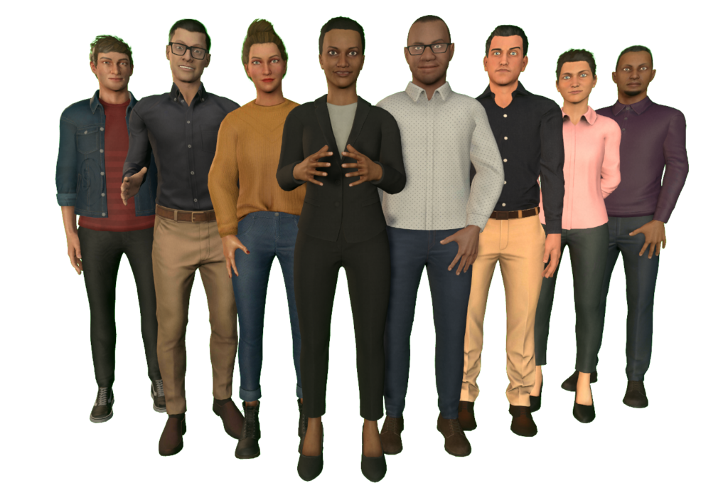 Virtual Reality Character Gallery